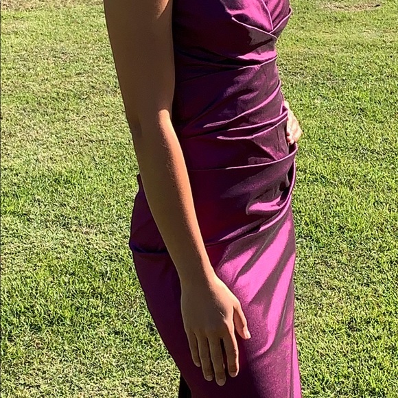 Talbot Runhof purple cocktail dress - Picture 5 of 8